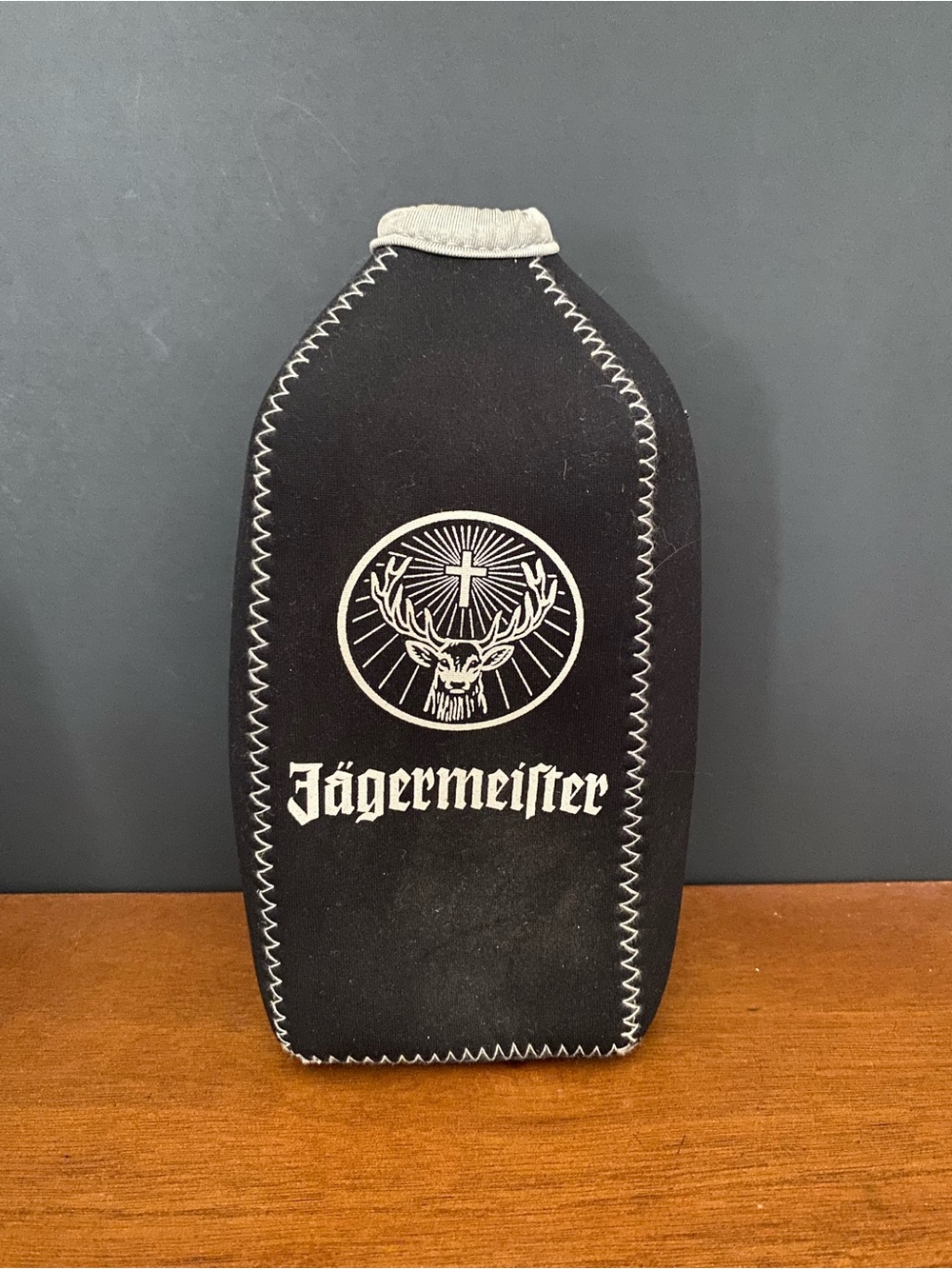Jagermeister Black Bottle Sleeve with White Logo